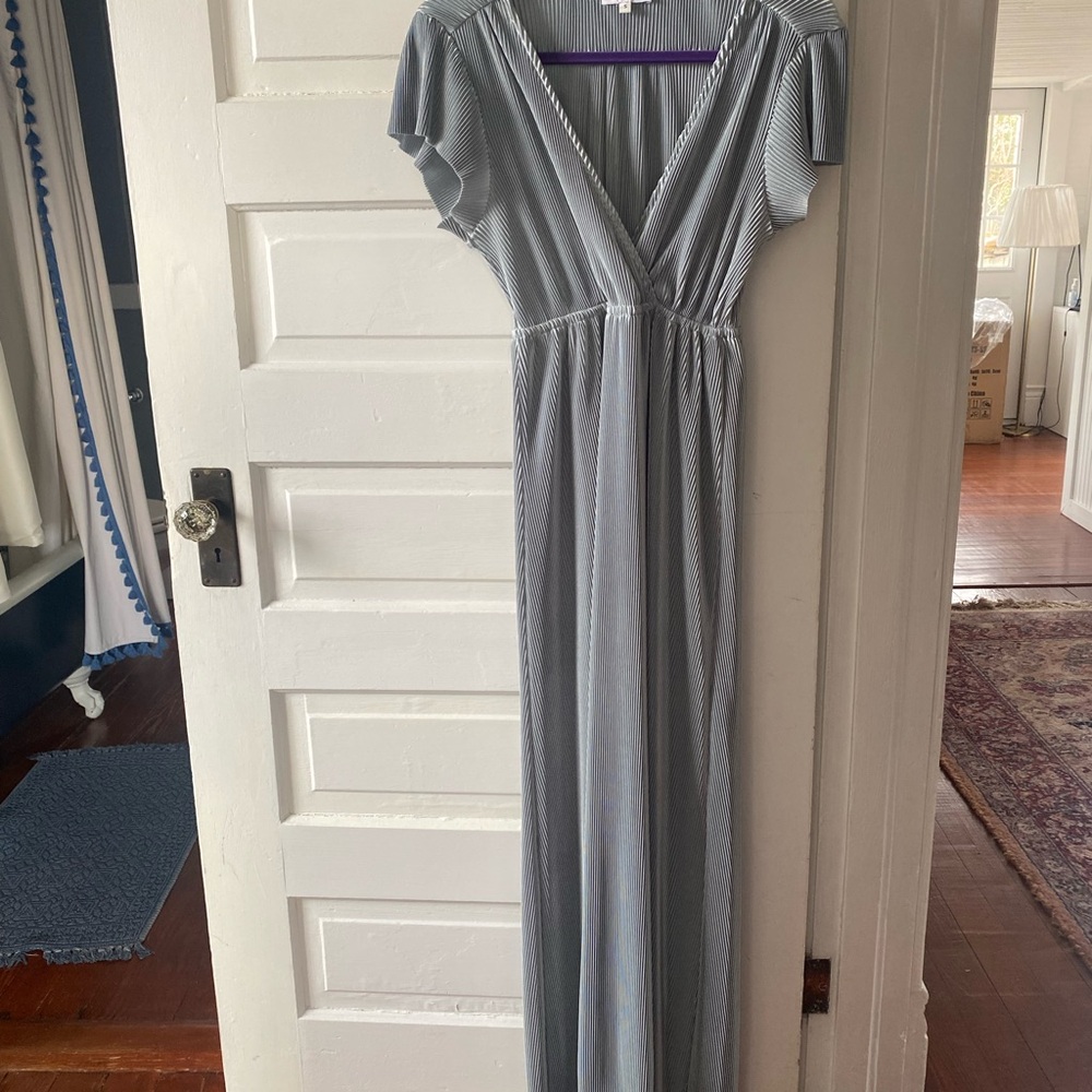 Baltic Born Athena Pleated Maxi Dress in Color Rain